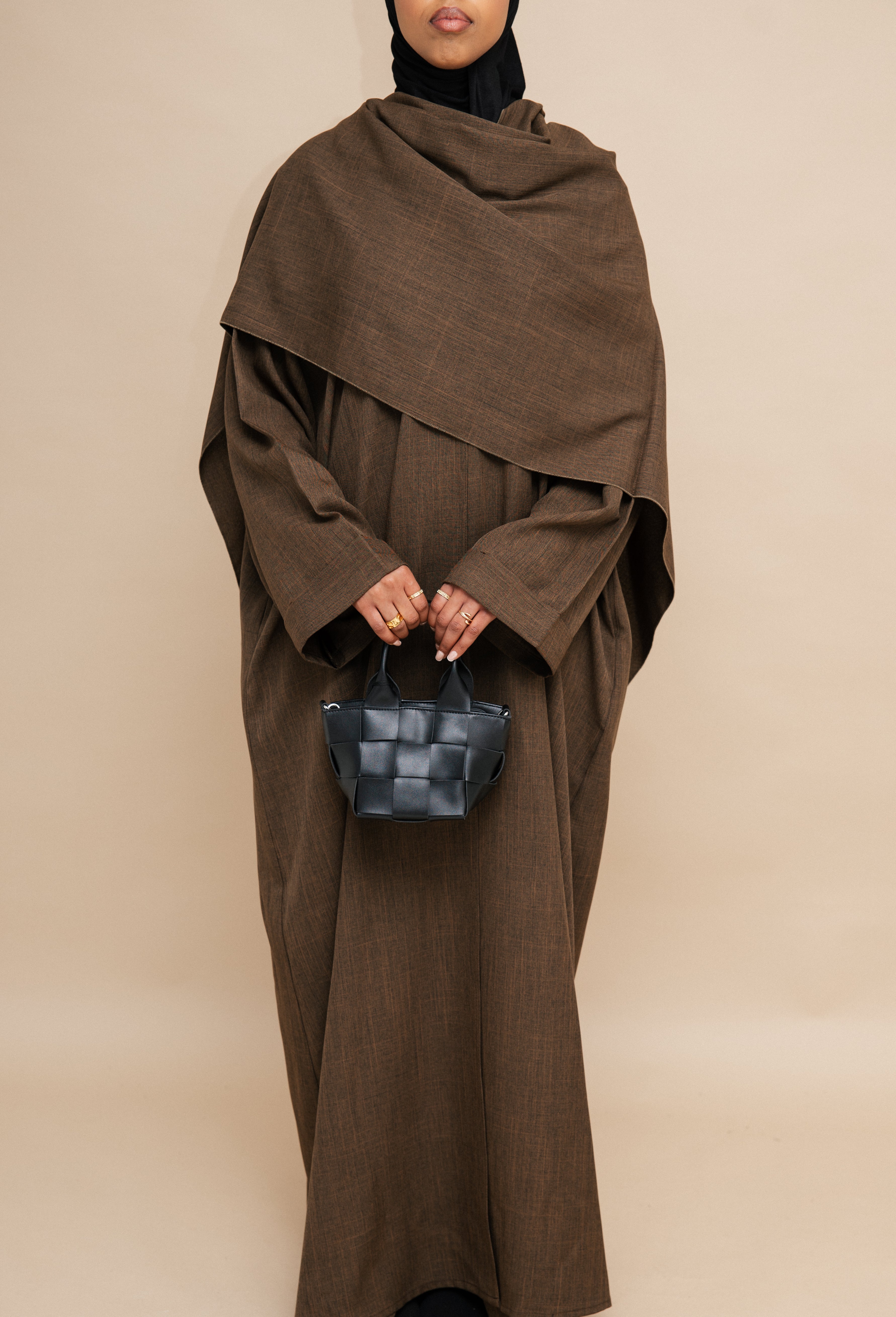 Mocha Closed Cloak