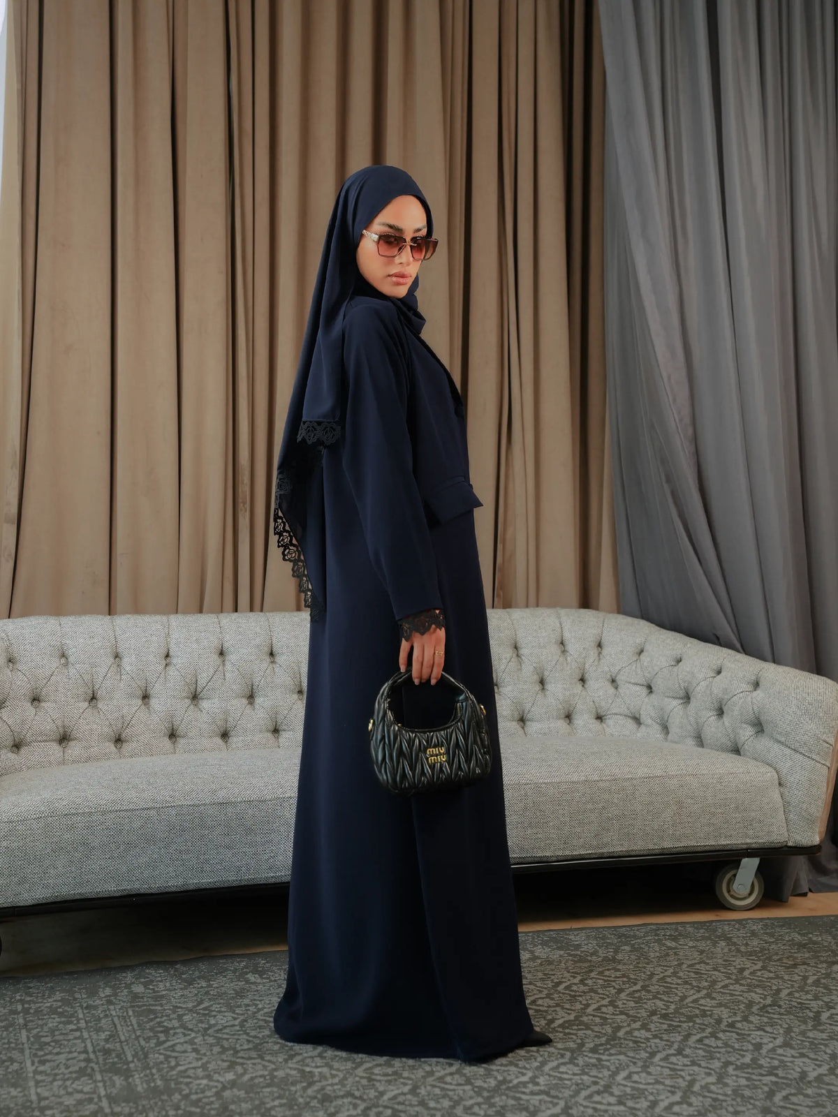 Navy Lace Blazer (Pre-order)