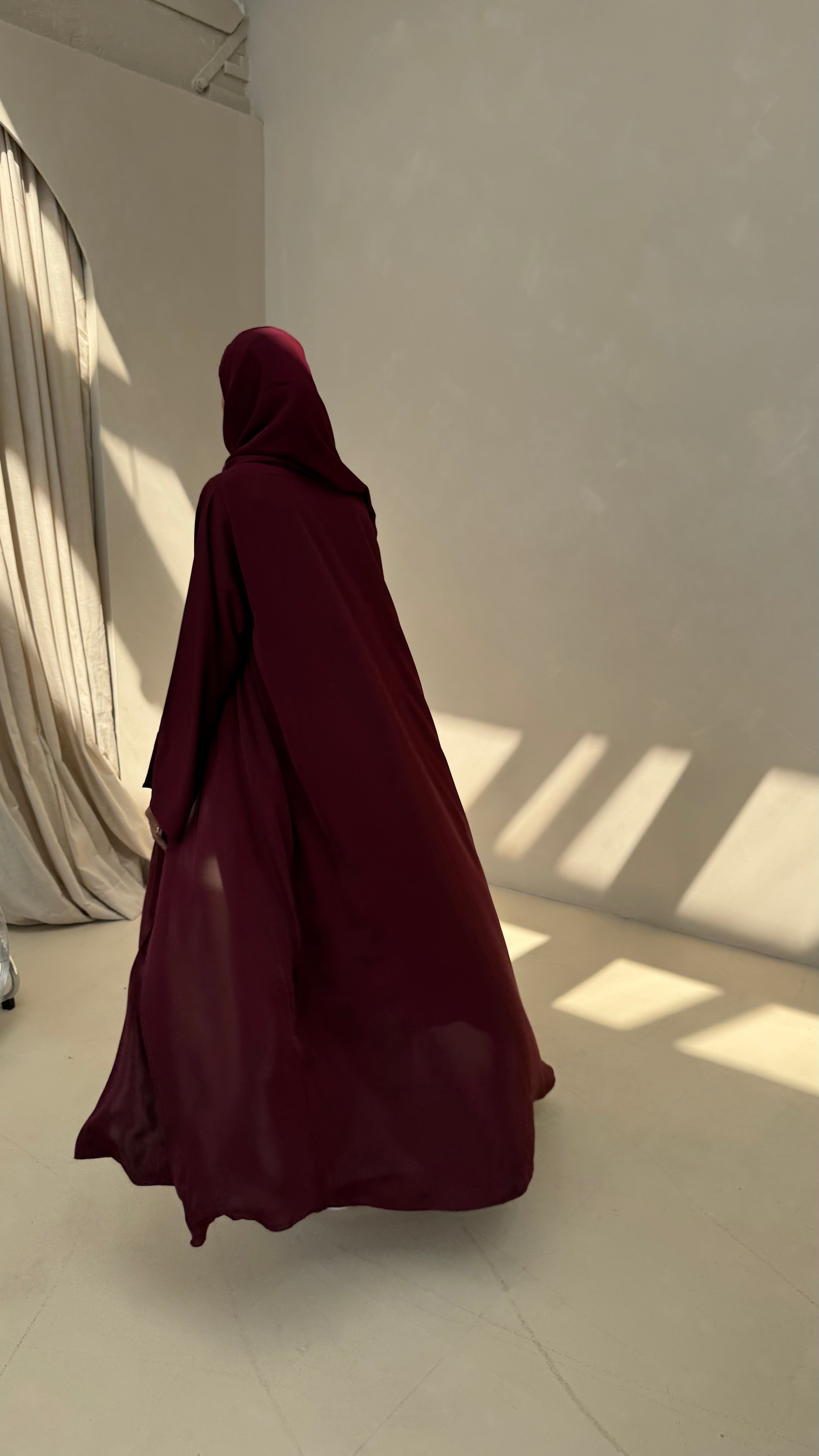 Burgundy Korean Elegance