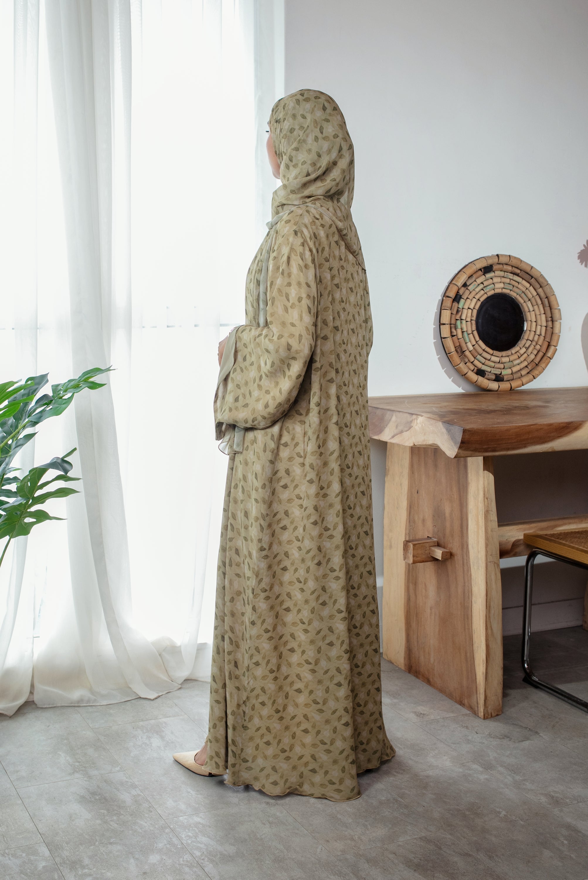 Sage Blossom Abaya