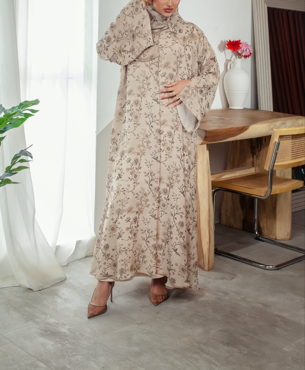 Henna Blossom Abaya
