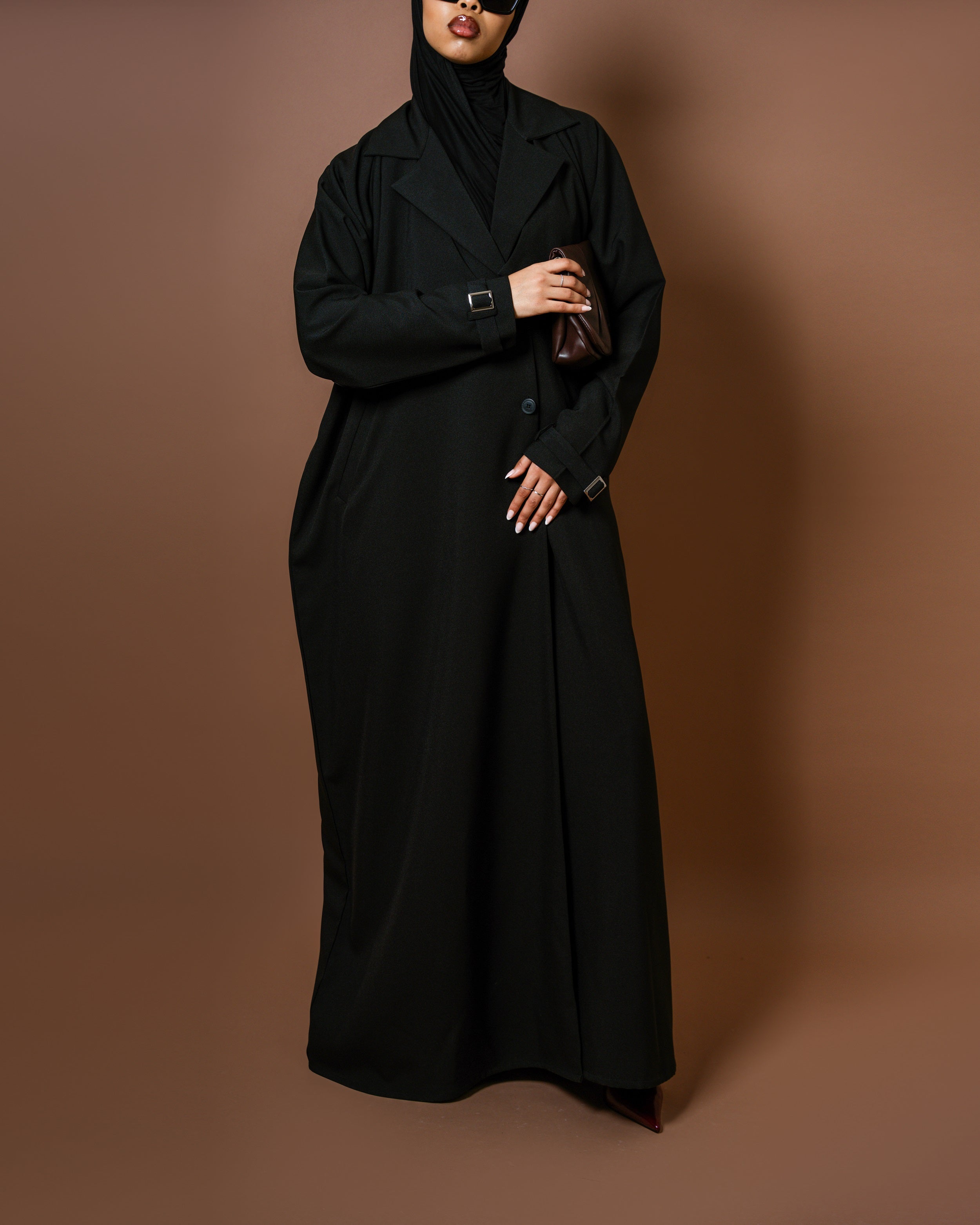 Midnight - Trench Abaya
