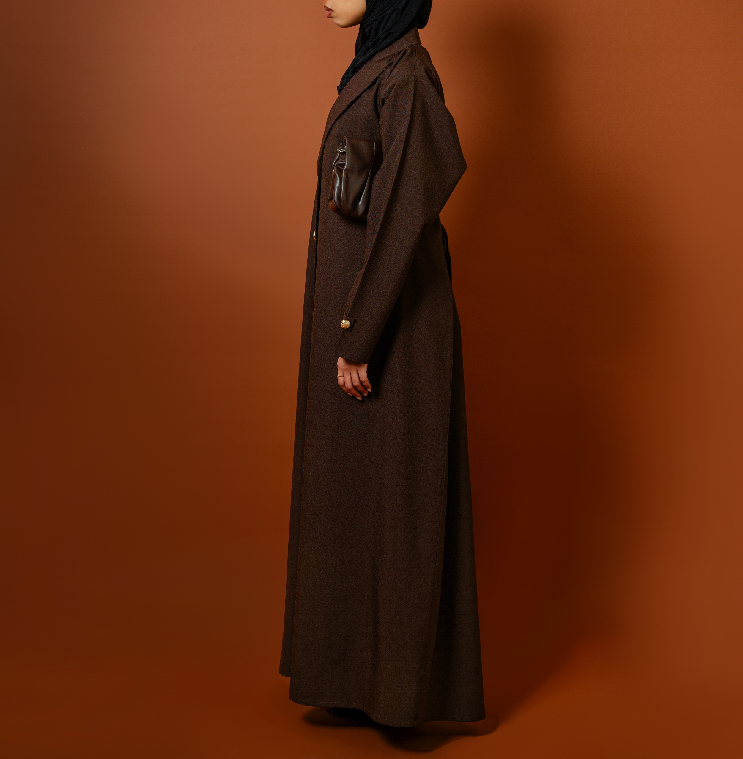 Mocha - Blazer Abaya