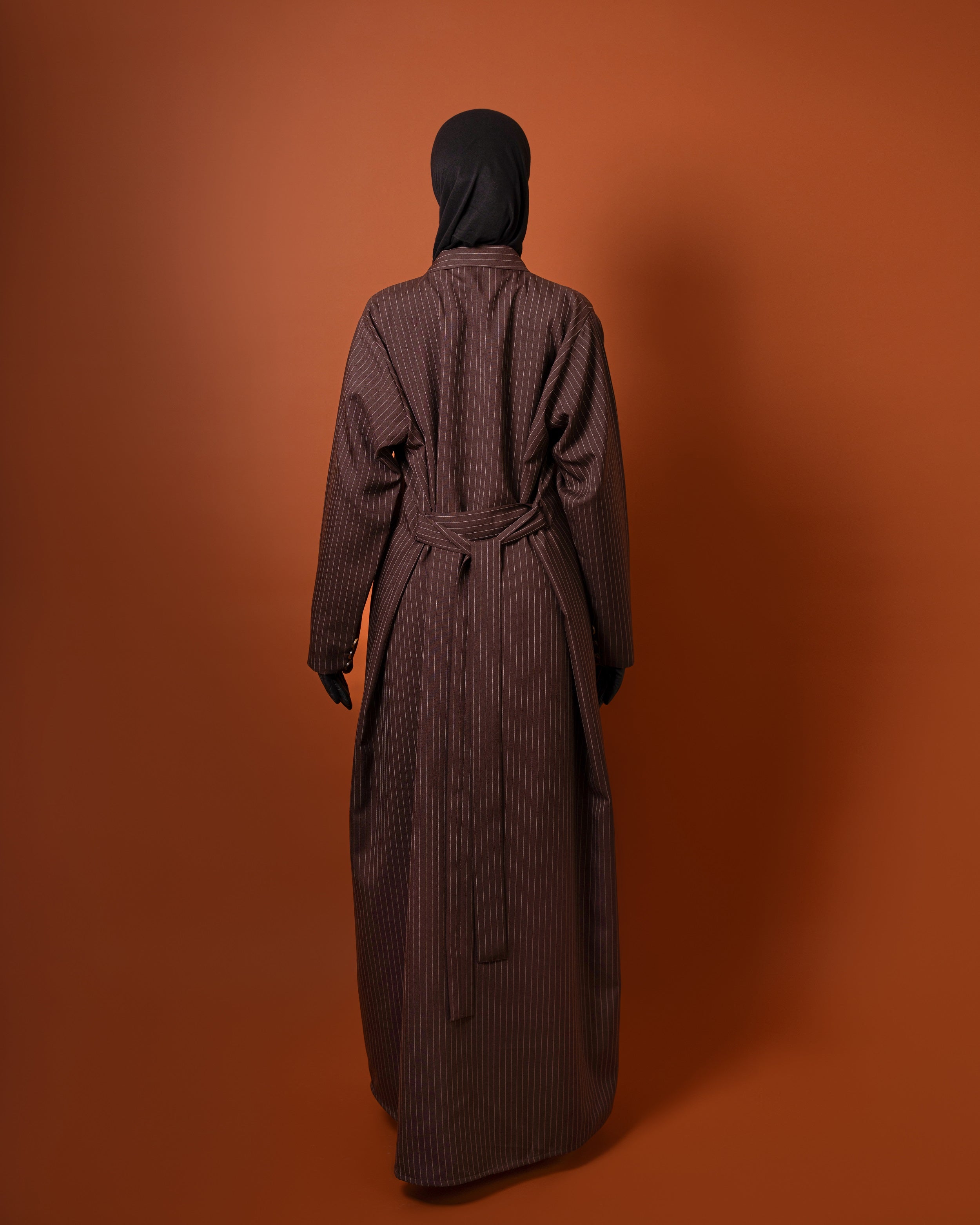 Mocha - Pinstripe Blazer