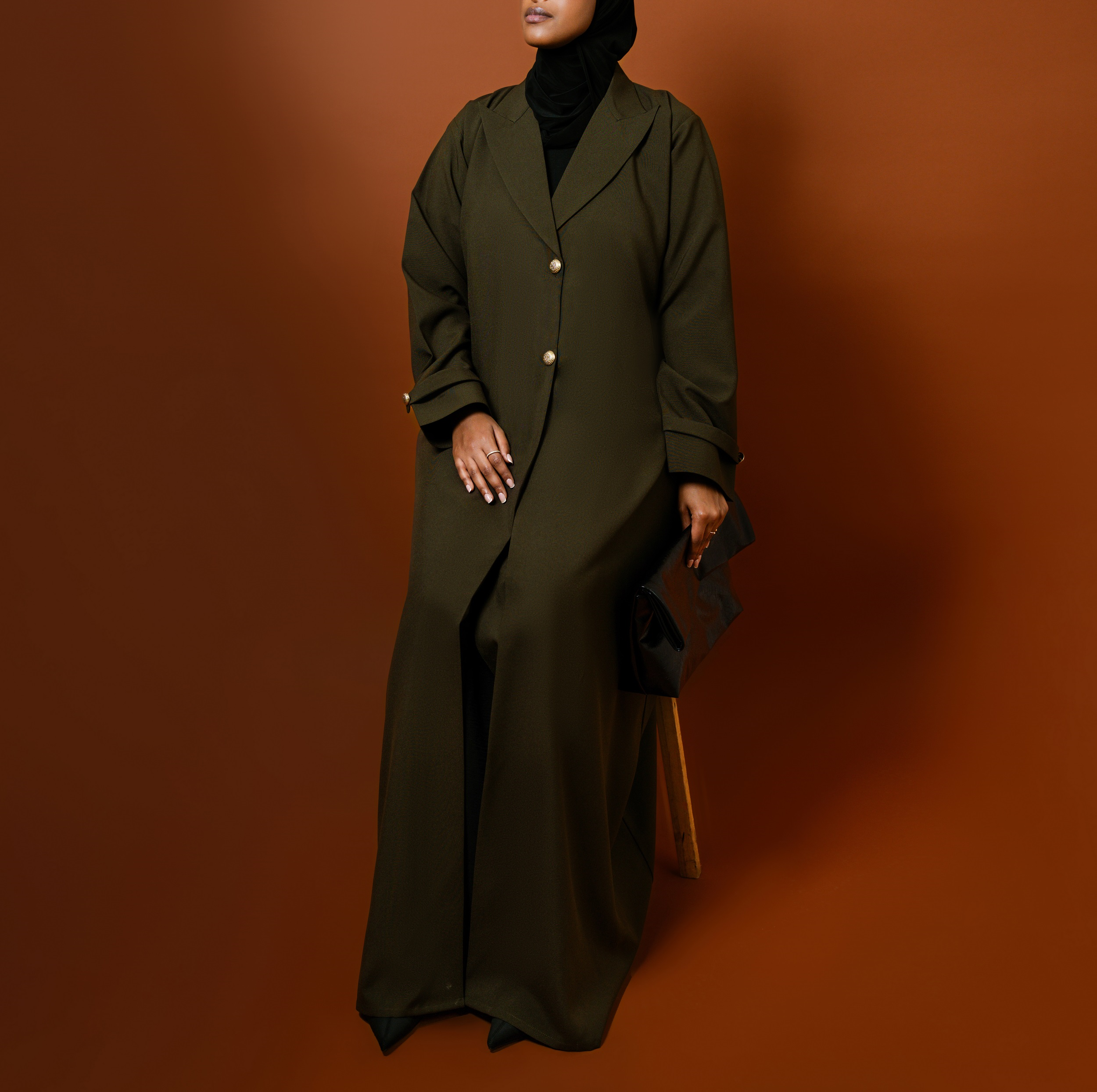 Olive - Blazer Abaya