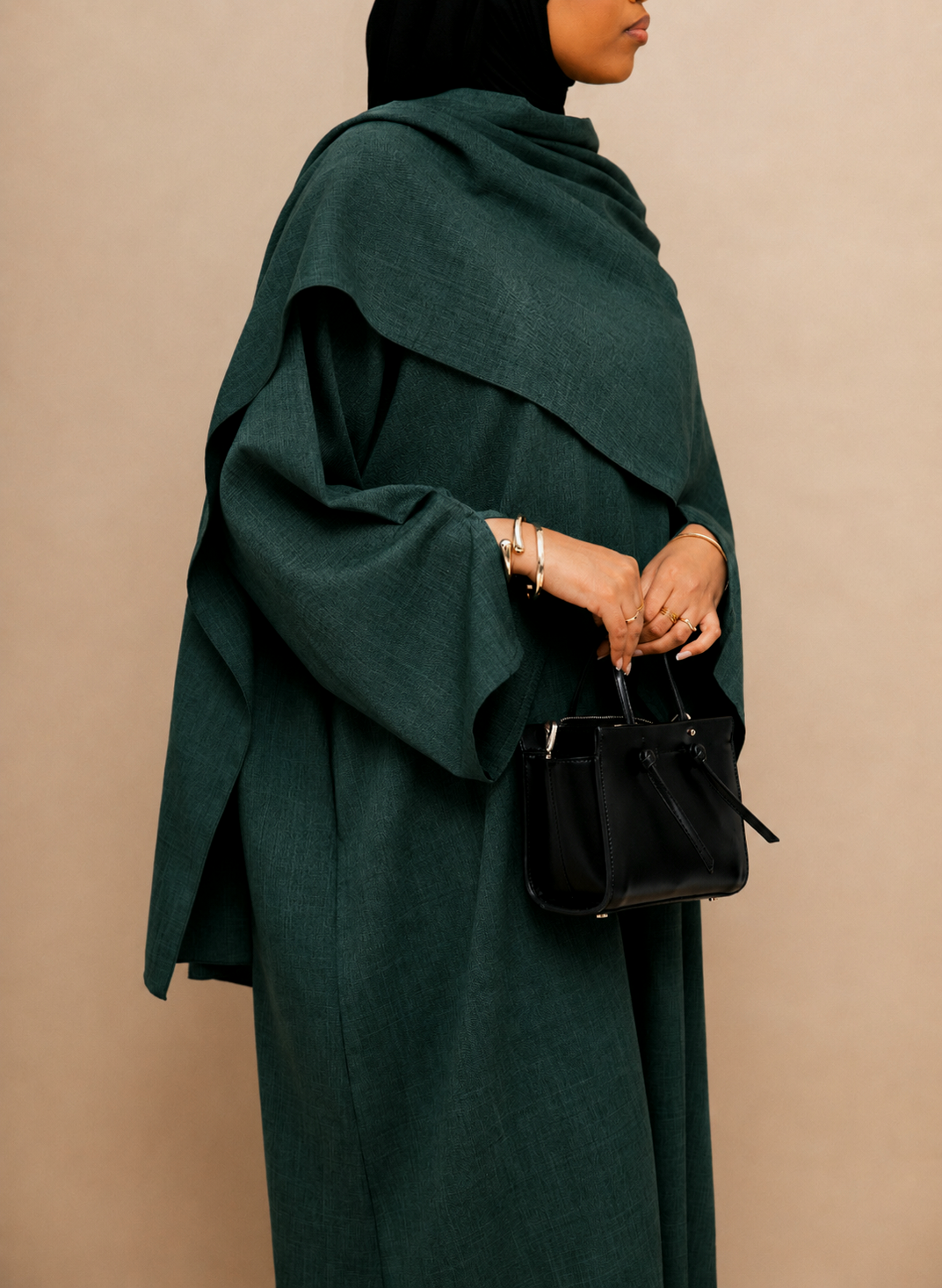 Green Closed Cloak
