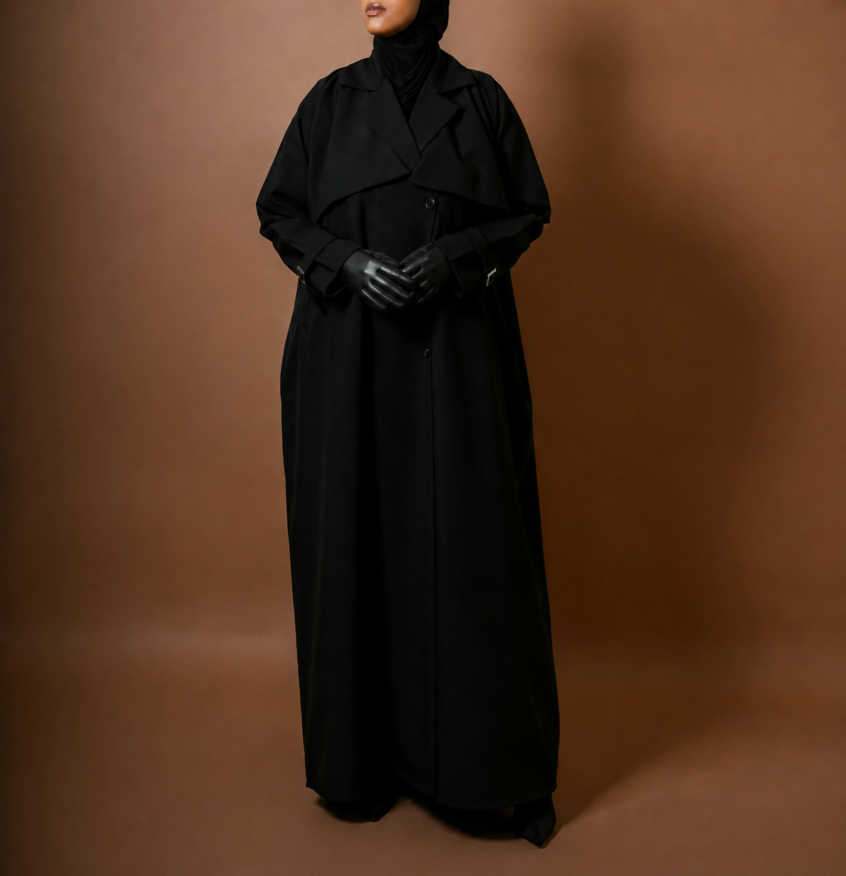 Midnight - Trench Abaya