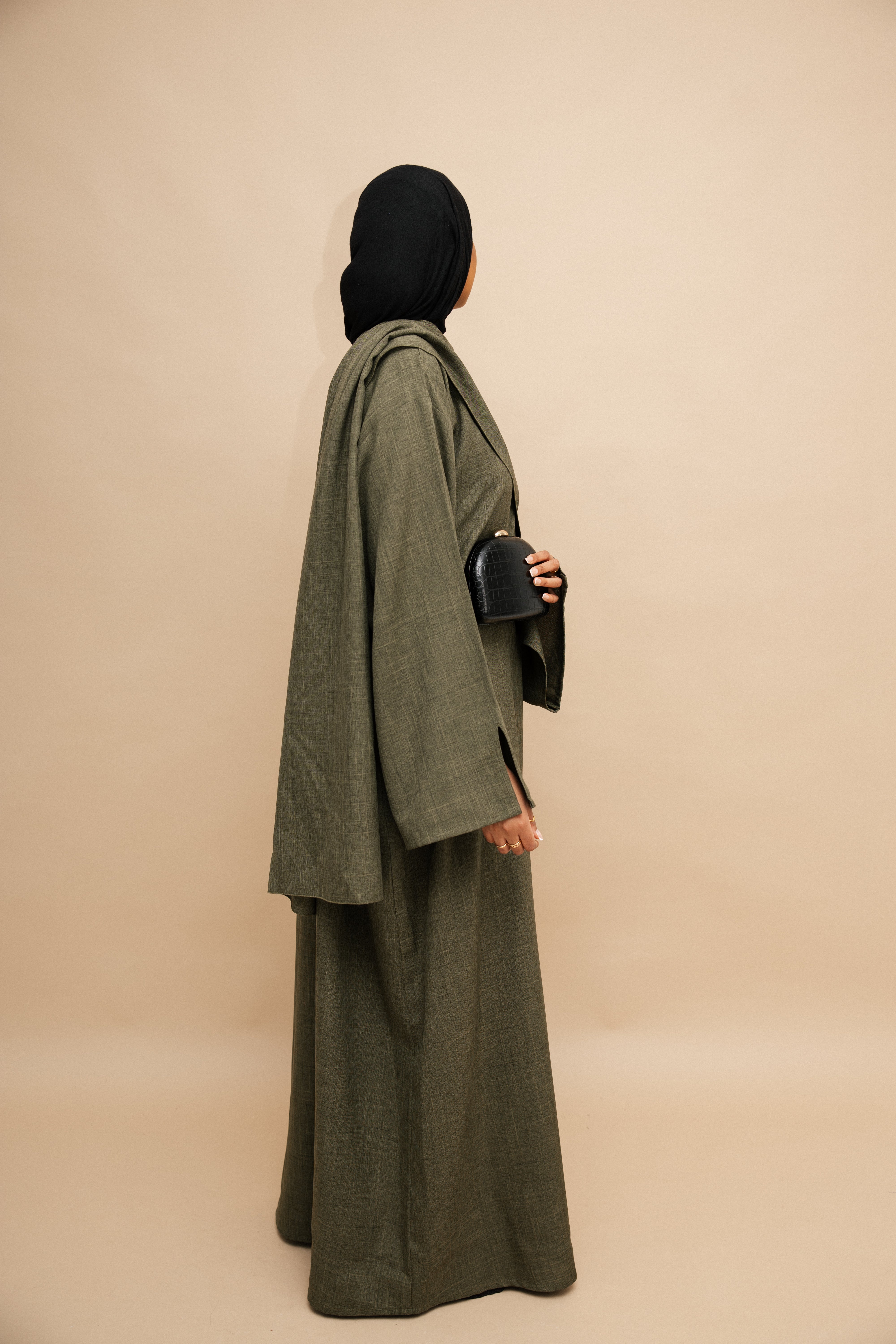 Olive Closed Cloak