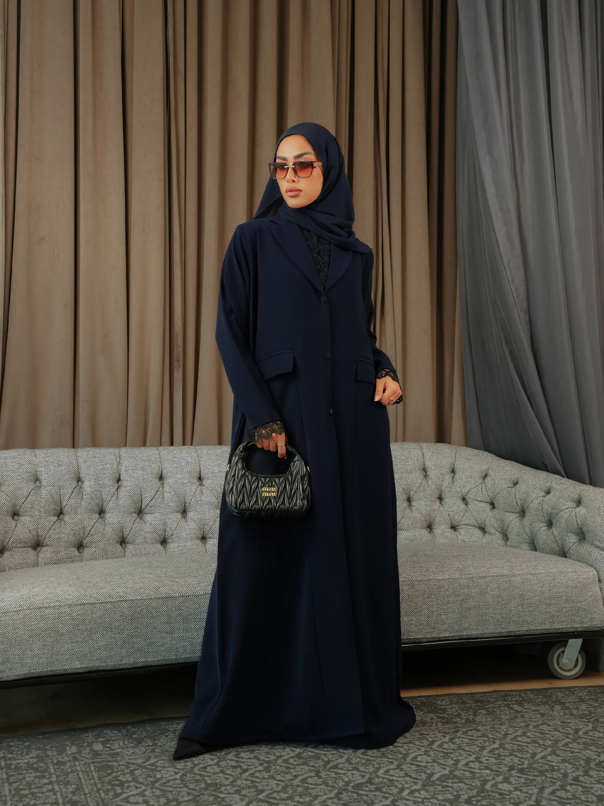 Navy Lace Blazer (Pre-order)