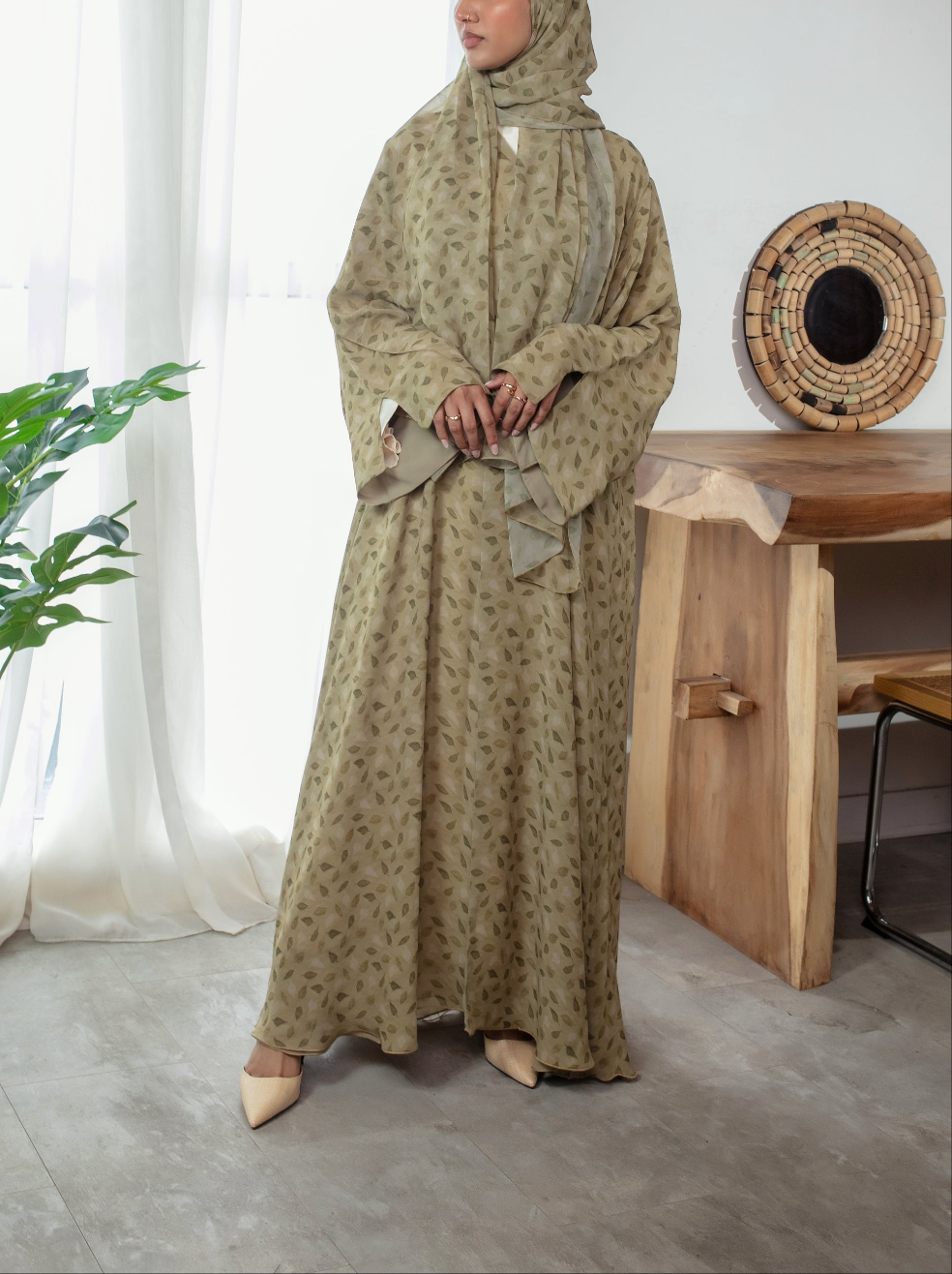 Sage Blossom Abaya