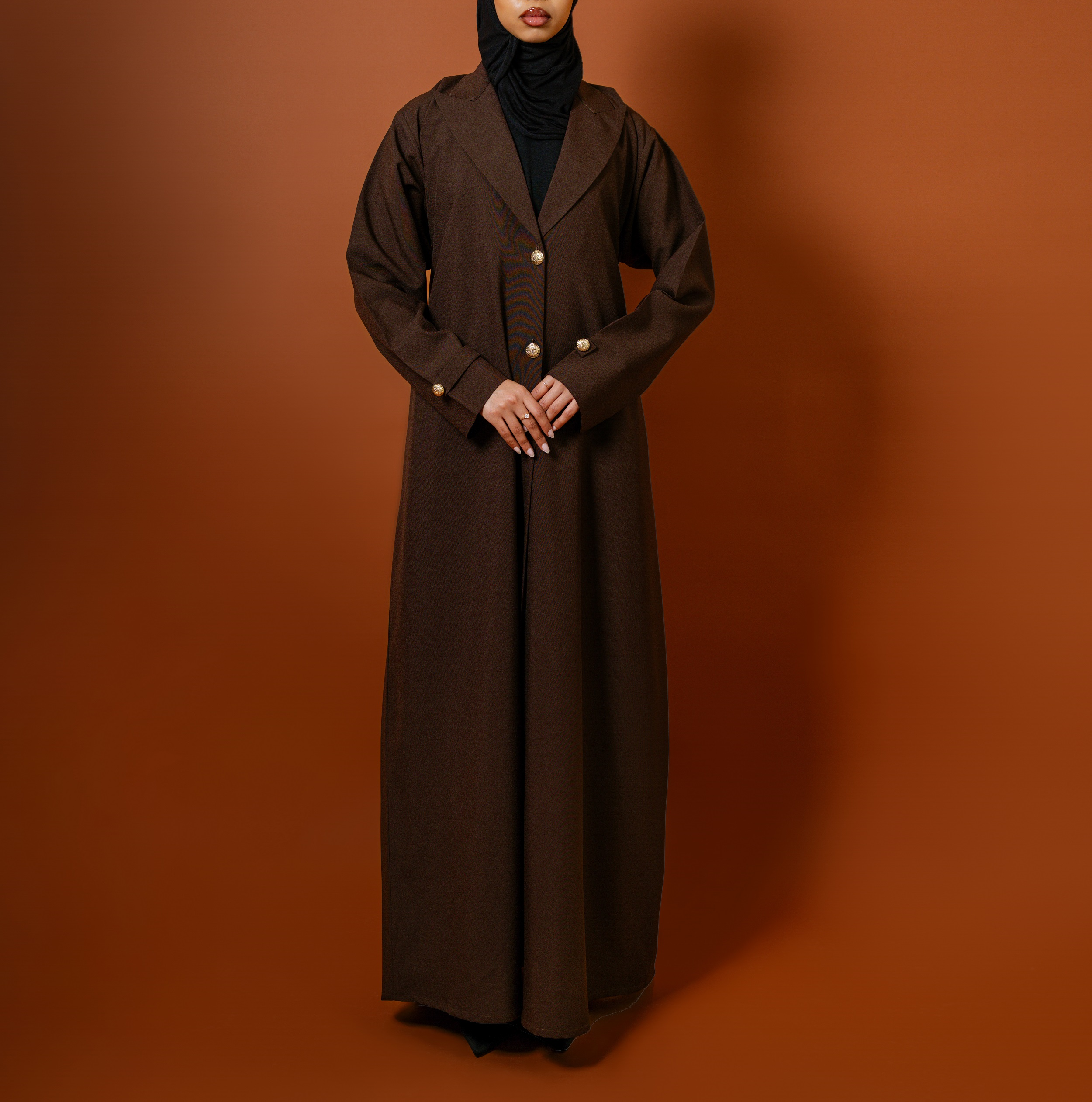 Mocha - Blazer Abaya