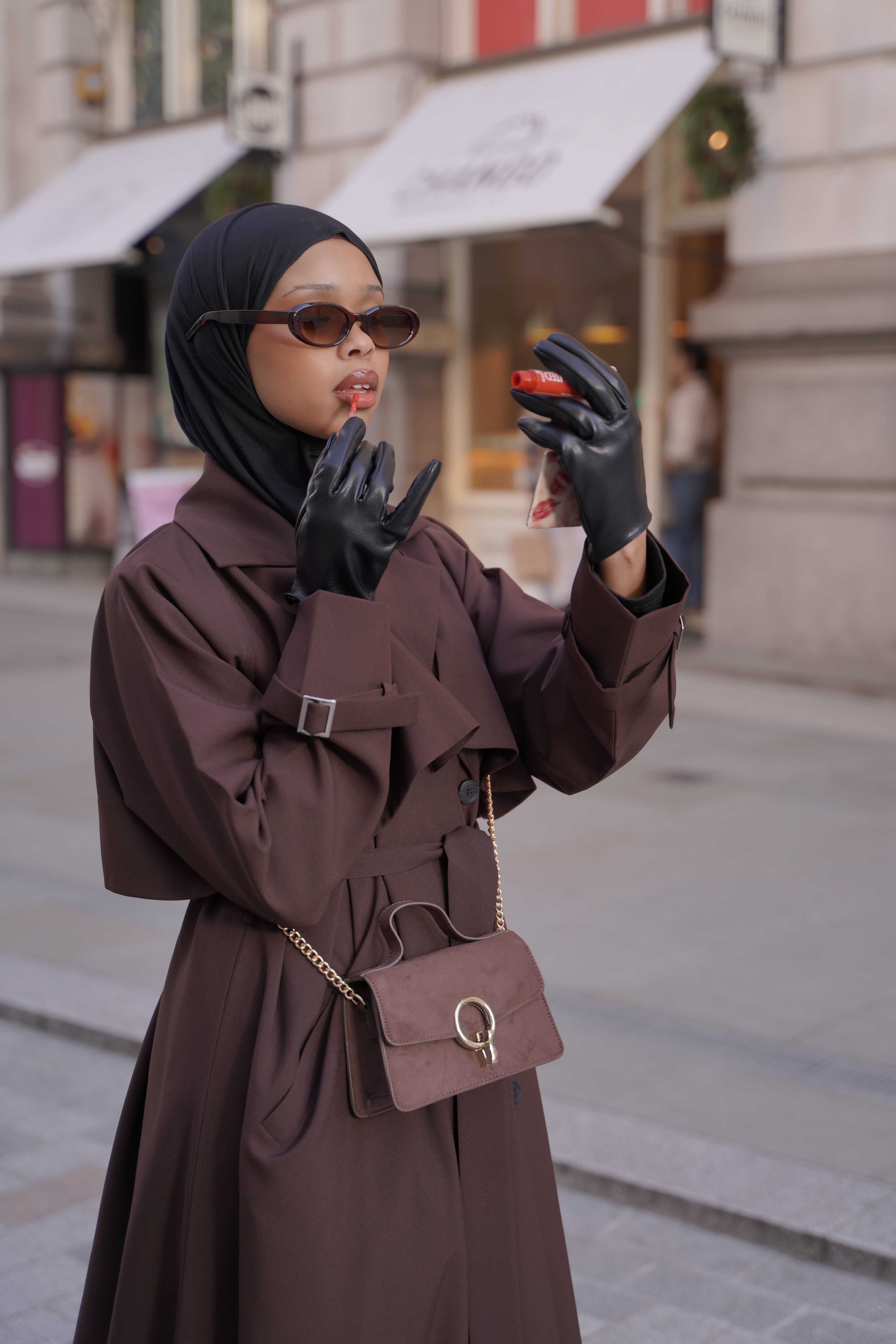 Mocha - Trench Abaya