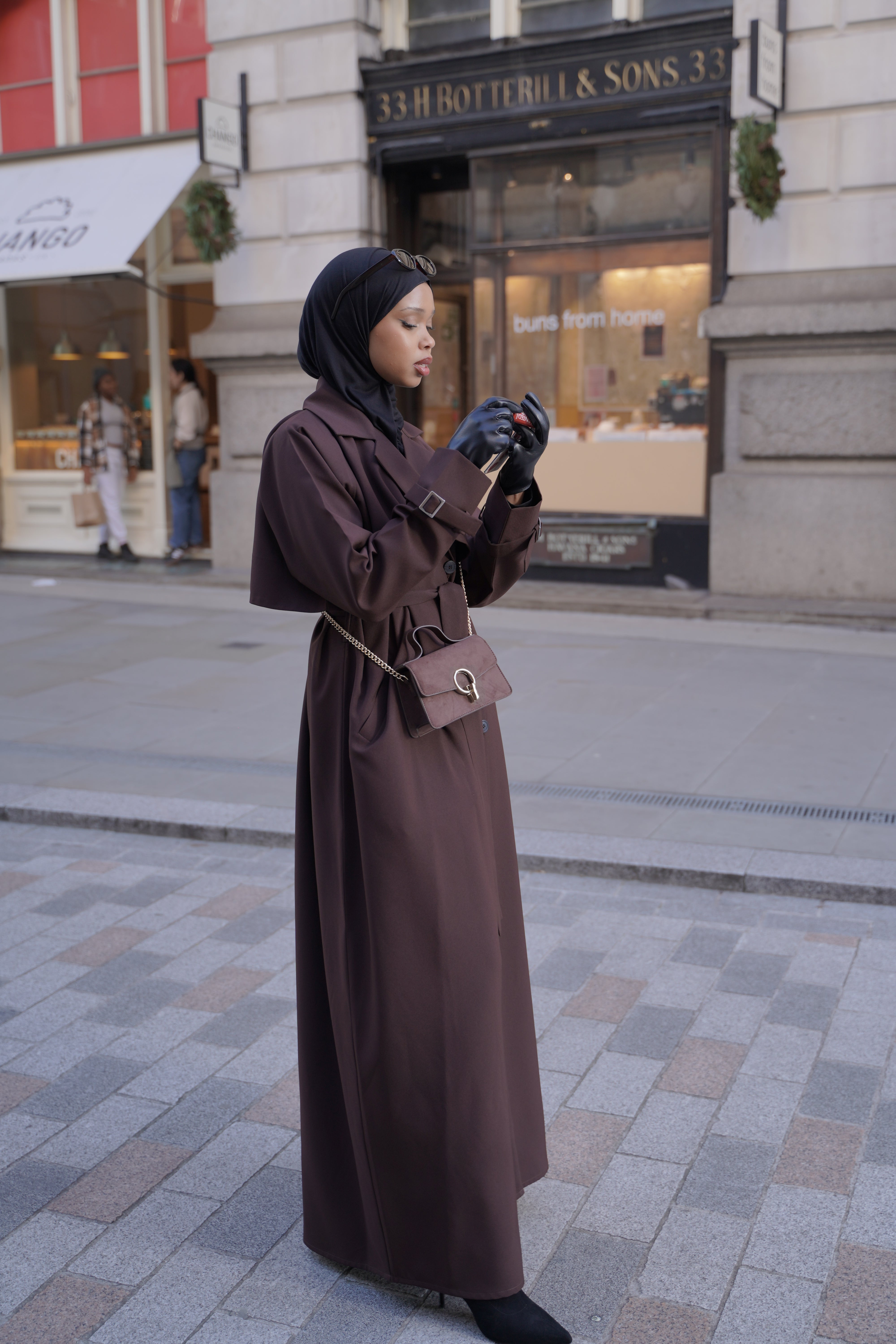 Mocha - Trench Abaya