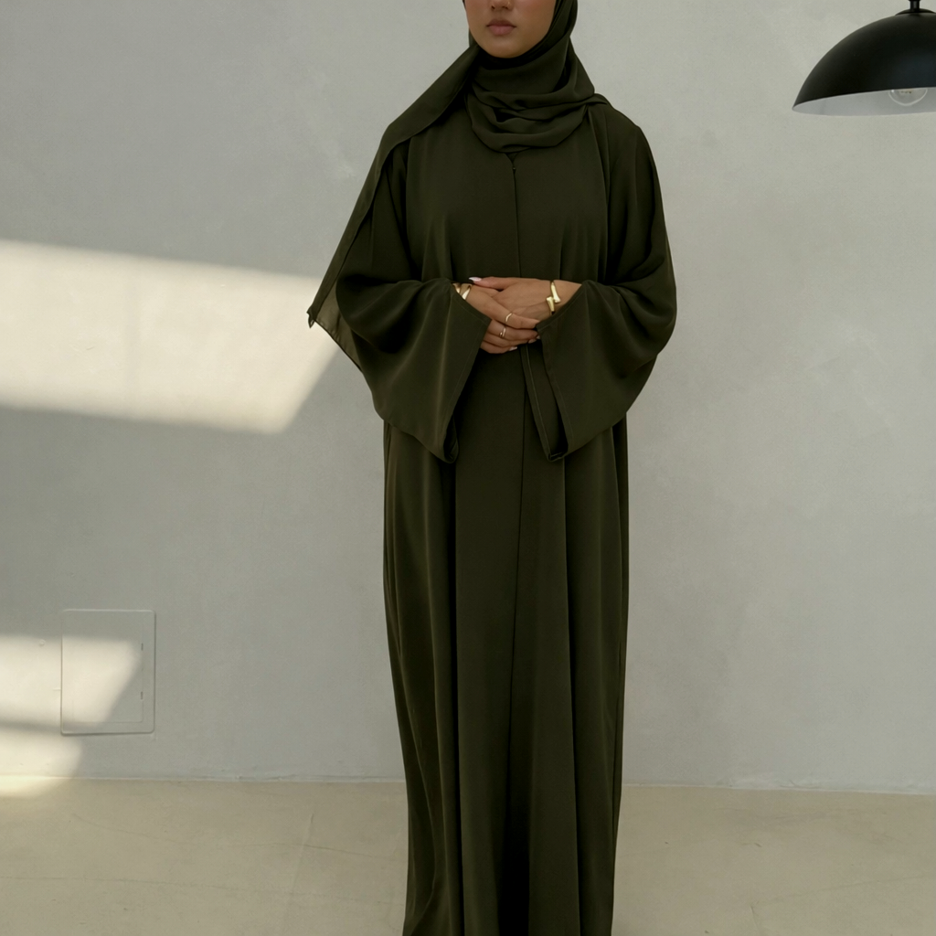 Olive Elegance Abaya