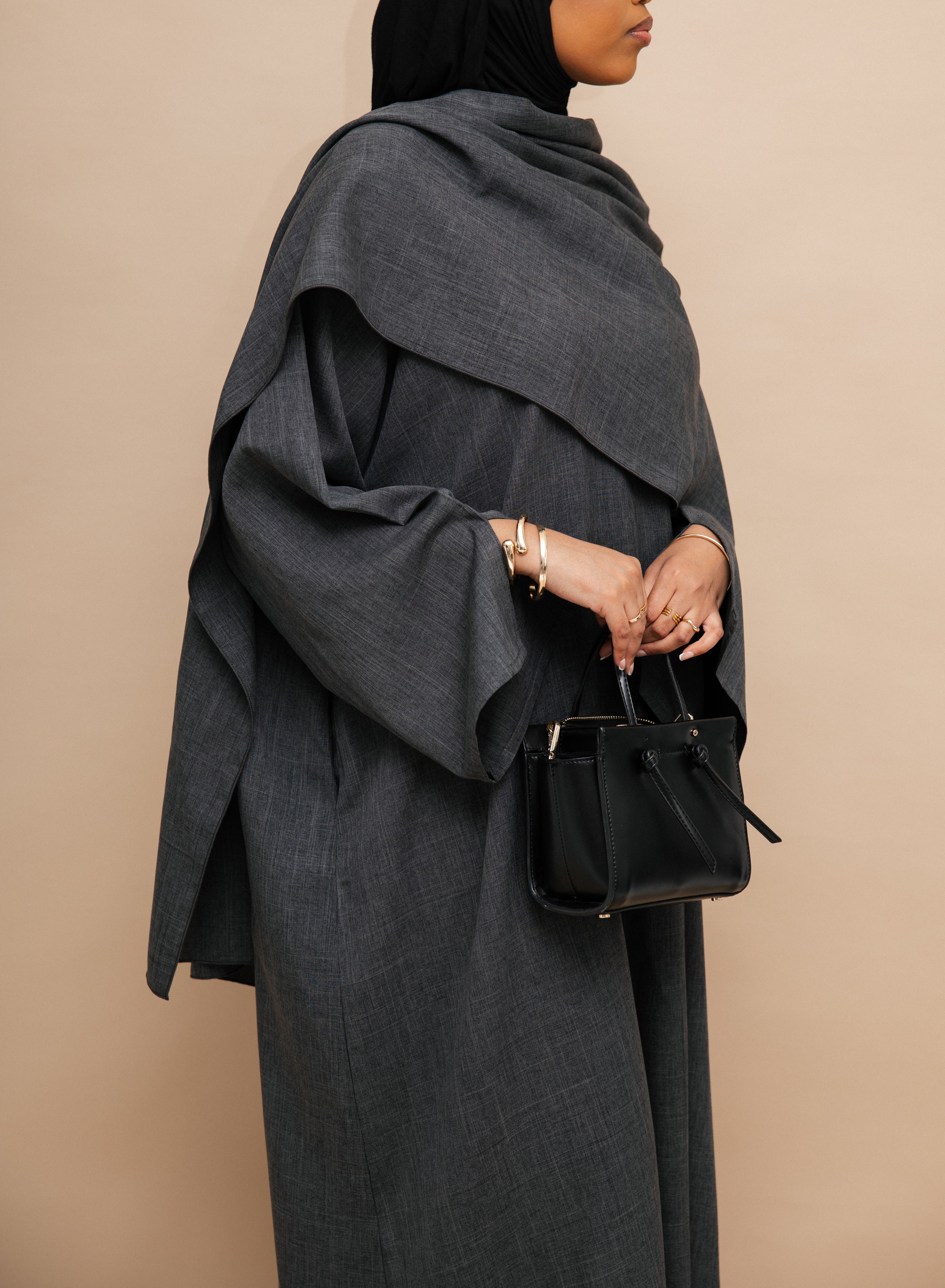 Grey Closed Cloak
